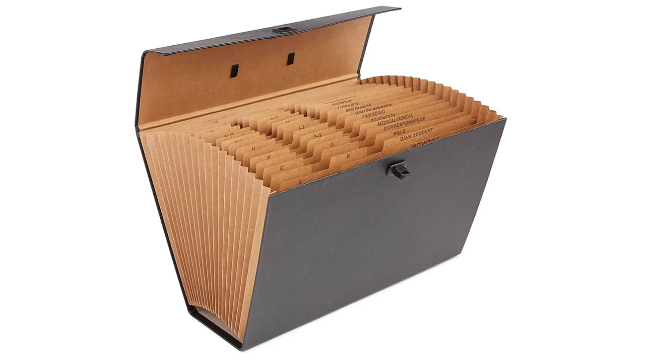 An accordion Folder